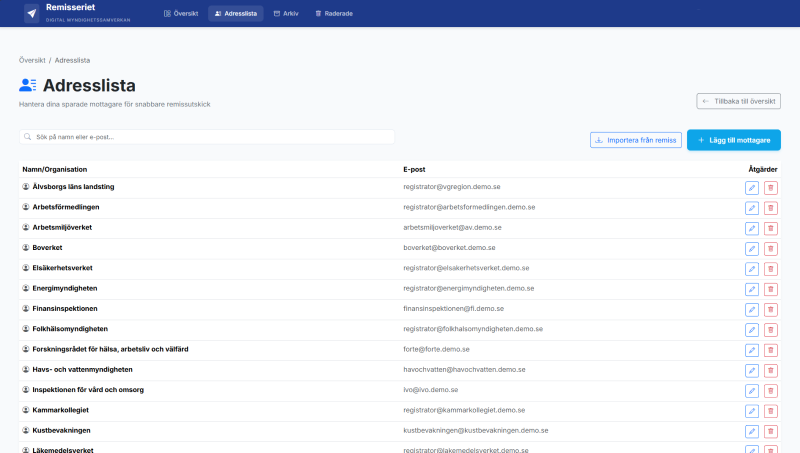 Skärmbild från Remisseriet